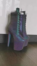 Load and play video in Gallery viewer, 8&quot; Ankle Boots - Reflective
