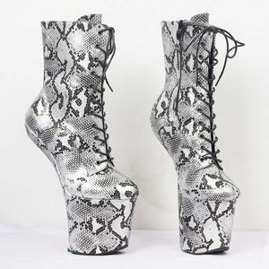 8" Heelless Ankle Boots
