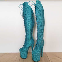 Load image into Gallery viewer, 8&quot; Knee High - Snakeskin Print
