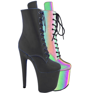 8" Ankle Boots - Reflective